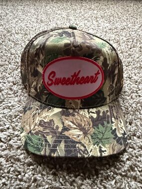 OTTO Beige and Brown Camouflage Trucker Cap